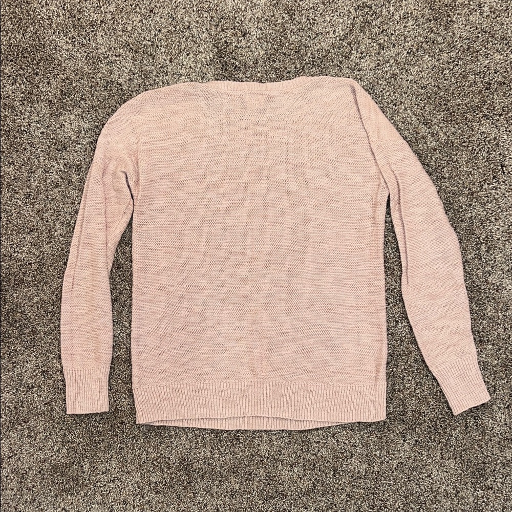 Women’s Mossimo Supply Co. Light Pink Crew Neck Sweater - Picture 3 of 3